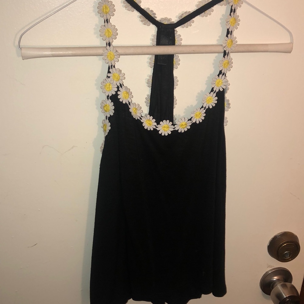 Black tank top